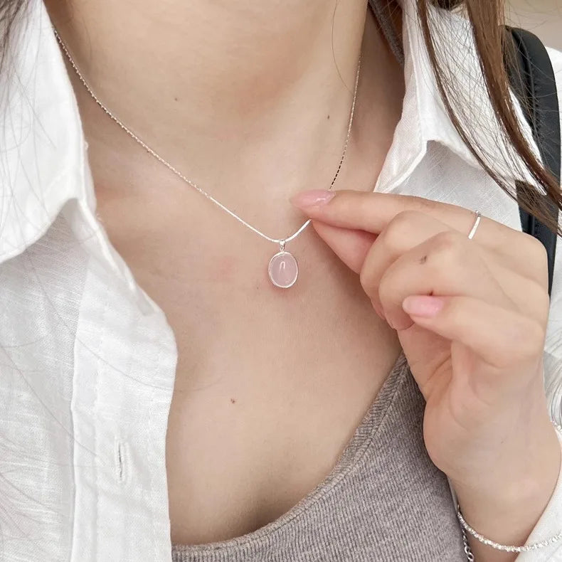 925 Sterling Silver Simple Pearl Pendant Necklace