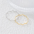 Wave 1mm Stainless Steel Stacking Ring