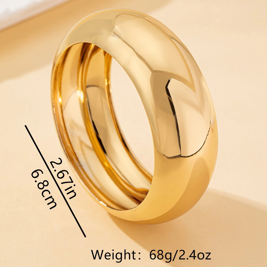 Marella Wide Smooth Surface Plain Cuff Bangle