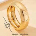 Marella Wide Smooth Surface Plain Cuff Bangle
