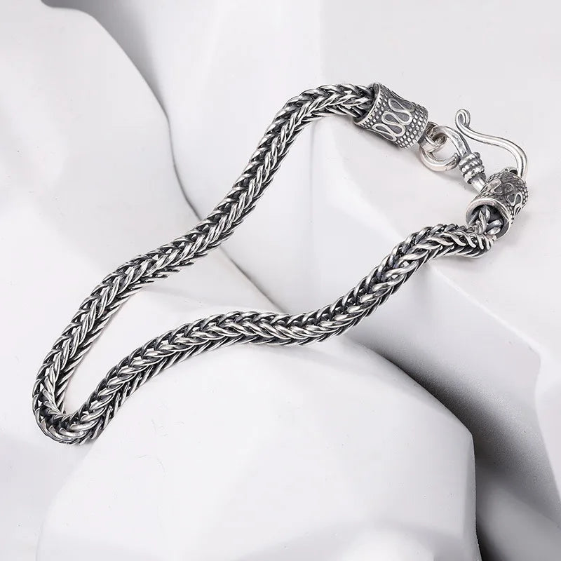Sterling Vintage Link Chain Bracelet