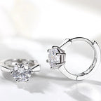 Classic Six-Claw AAA+ CZ Rose Gold Stud Earrings