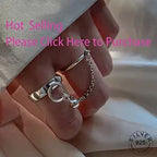 Irregular Shell Overlapping 925 Sterling Silver Ring