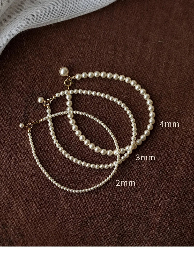 Astrid Delicate Petite Pearl Strand Bracelet