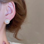 12-Piece Imitation Pearl & Geometric Earring Set