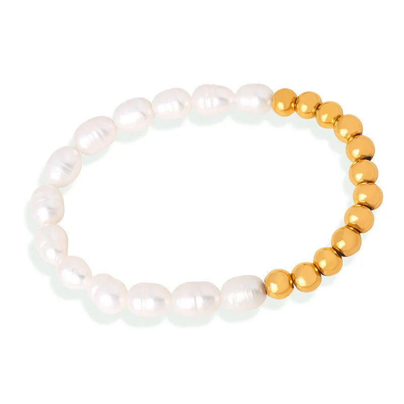 Calla Freshwater Pearl and Beaded Bracelet