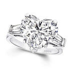 Heart Moissanite 925 Sterling Silver Ring