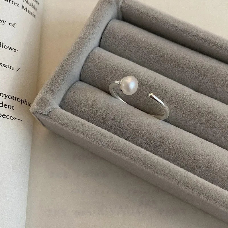 Irregular Shell Overlapping 925 Sterling Silver Ring