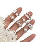 Irregular Shell Overlapping 925 Sterling Silver Ring