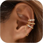 Dainty 14K Gold Plated Non-Pierced Cartilage Ear Cuff