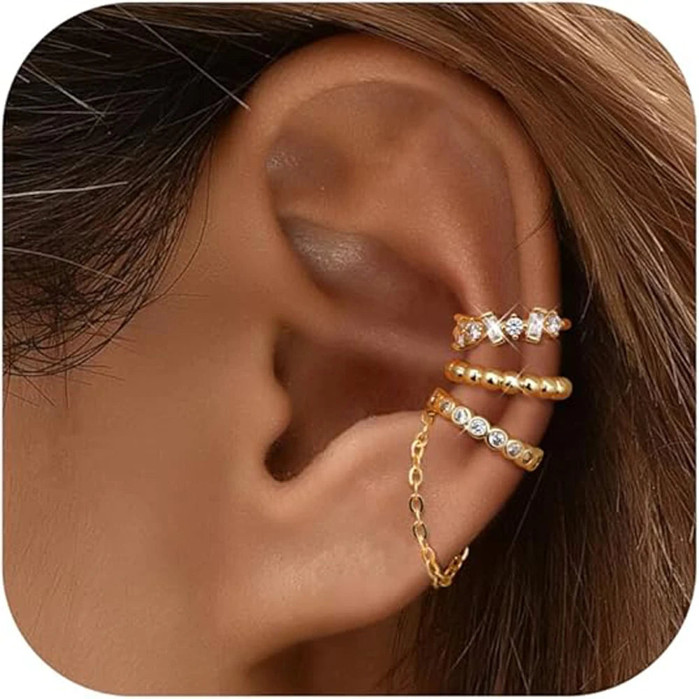 Dainty 14K Gold Plated Non-Pierced Cartilage Ear Cuff