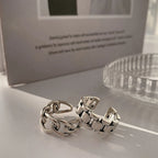 Geometric Cross Hollow Chain 925 Sterling Silver Ring