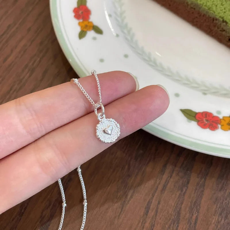 925 Sterling Silver Simple Pearl Pendant Necklace