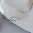 Minimalist Smooth Geometric 925 Sterling Silver Ring