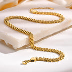 18K Gold Plated Chunky Mesh Choker Necklace