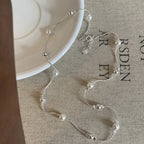 925 Sterling Silver Simple Pearl Pendant Necklace
