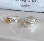 Irregular Shell Overlapping 925 Sterling Silver Ring