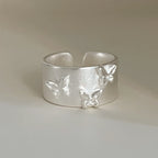 Irregular Shell Overlapping 925 Sterling Silver Ring