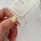 Irregular Shell Overlapping 925 Sterling Silver Ring