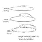 Nexus Stainless Steel Cuban and Rope Chain Bracelet Set