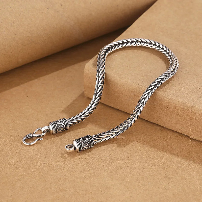 Sterling Vintage Link Chain Bracelet