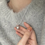 925 Sterling Silver Simple Pearl Pendant Necklace