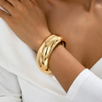 Marella Wide Smooth Surface Plain Cuff Bangle
