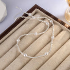 925 Sterling Silver Simple Pearl Pendant Necklace