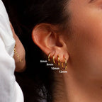 7-Pair Multi-Size Stainless Steel Huggie Hoop Earring Set