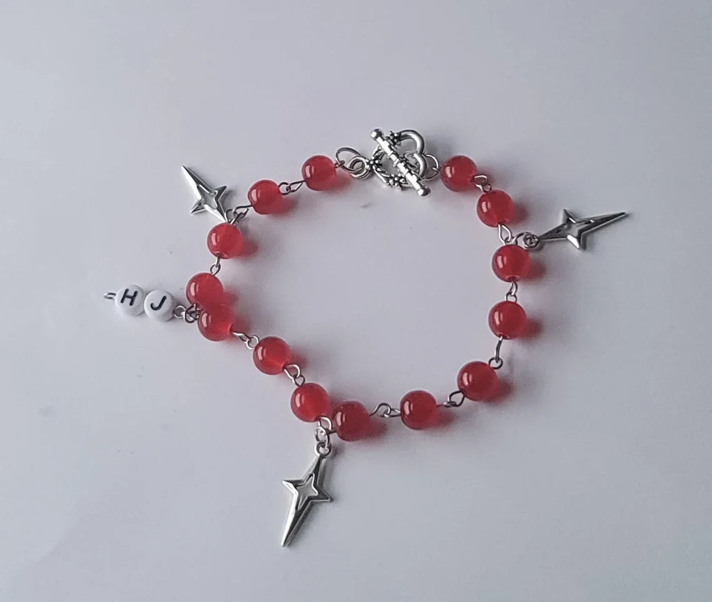Ayla Y2K Beaded Charm Bracelet