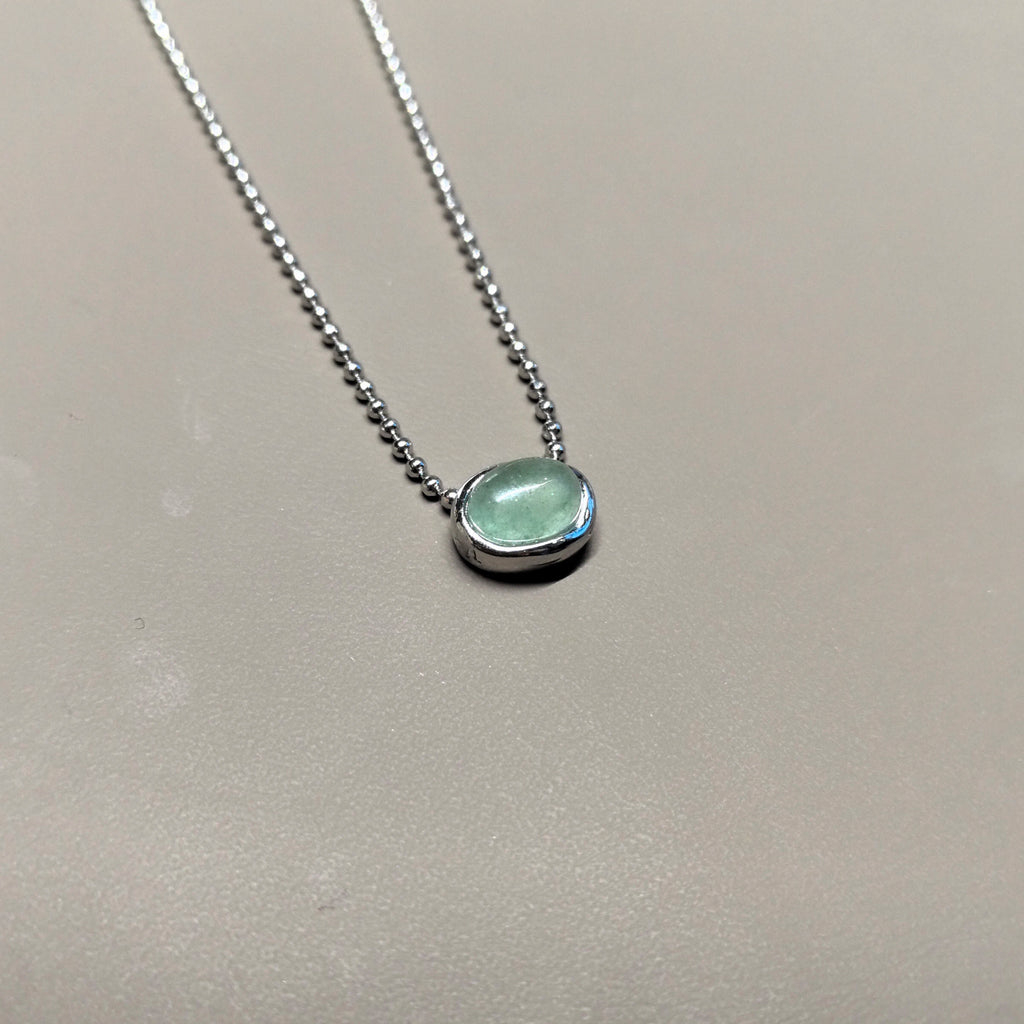 925 Sterling Silver Simple Pearl Pendant Necklace