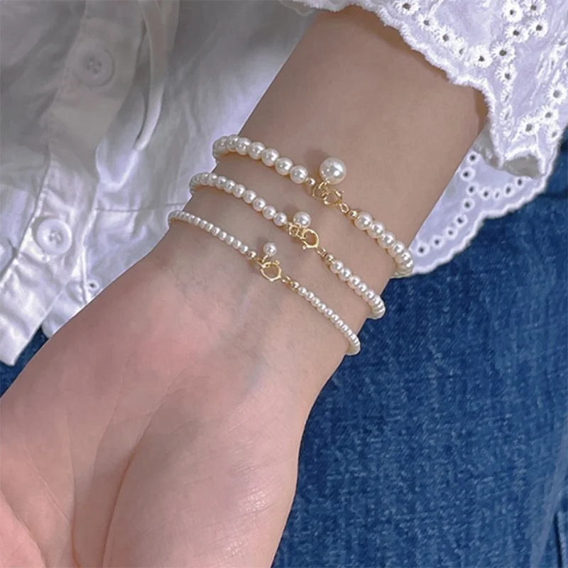 Astrid Delicate Petite Pearl Strand Bracelet