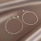 Lumin Delicate Light-Reflecting Chain Bracelet