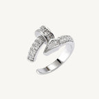 Geometric Zircon Non-Piercing Ear Cuff