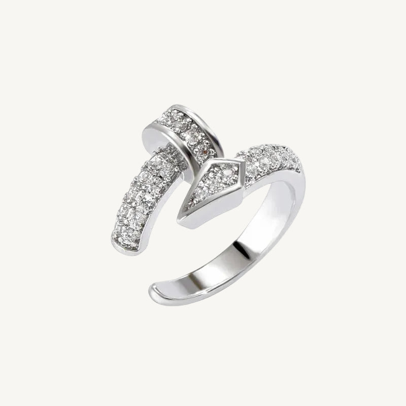 Geometric Zircon Non-Piercing Ear Cuff