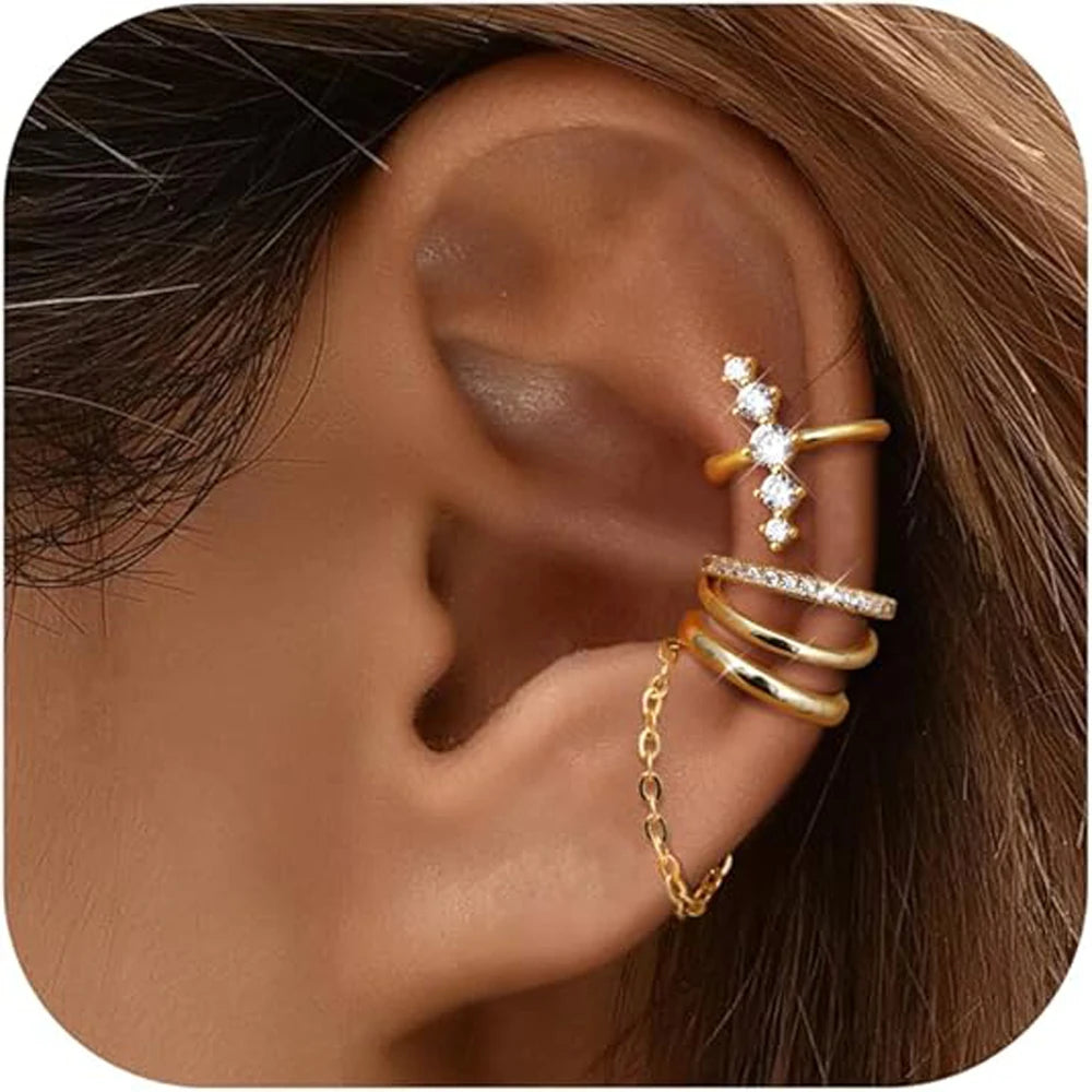 Dainty 14K Gold Plated Non-Pierced Cartilage Ear Cuff