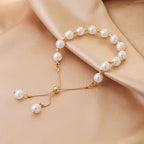 Serena Baroque Simulated Pearl Bangle Bracelet