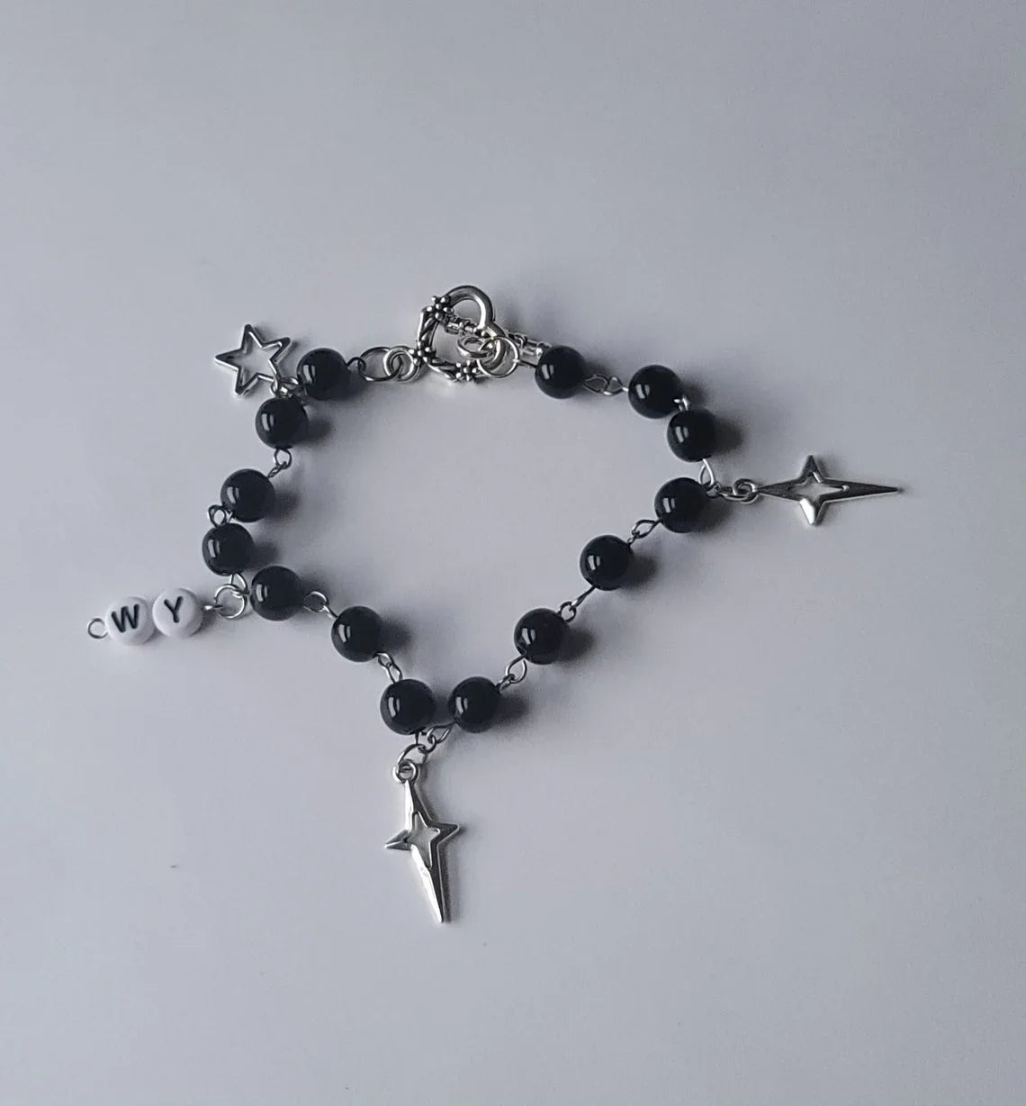 Ayla Y2K Beaded Charm Bracelet