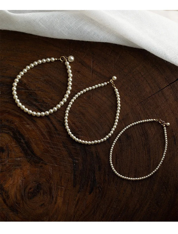 Astrid Delicate Petite Pearl Strand Bracelet