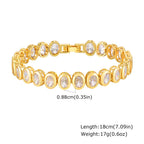 Dahlia 14K Gold Plated Paperclip & Watch Strap Bracelet