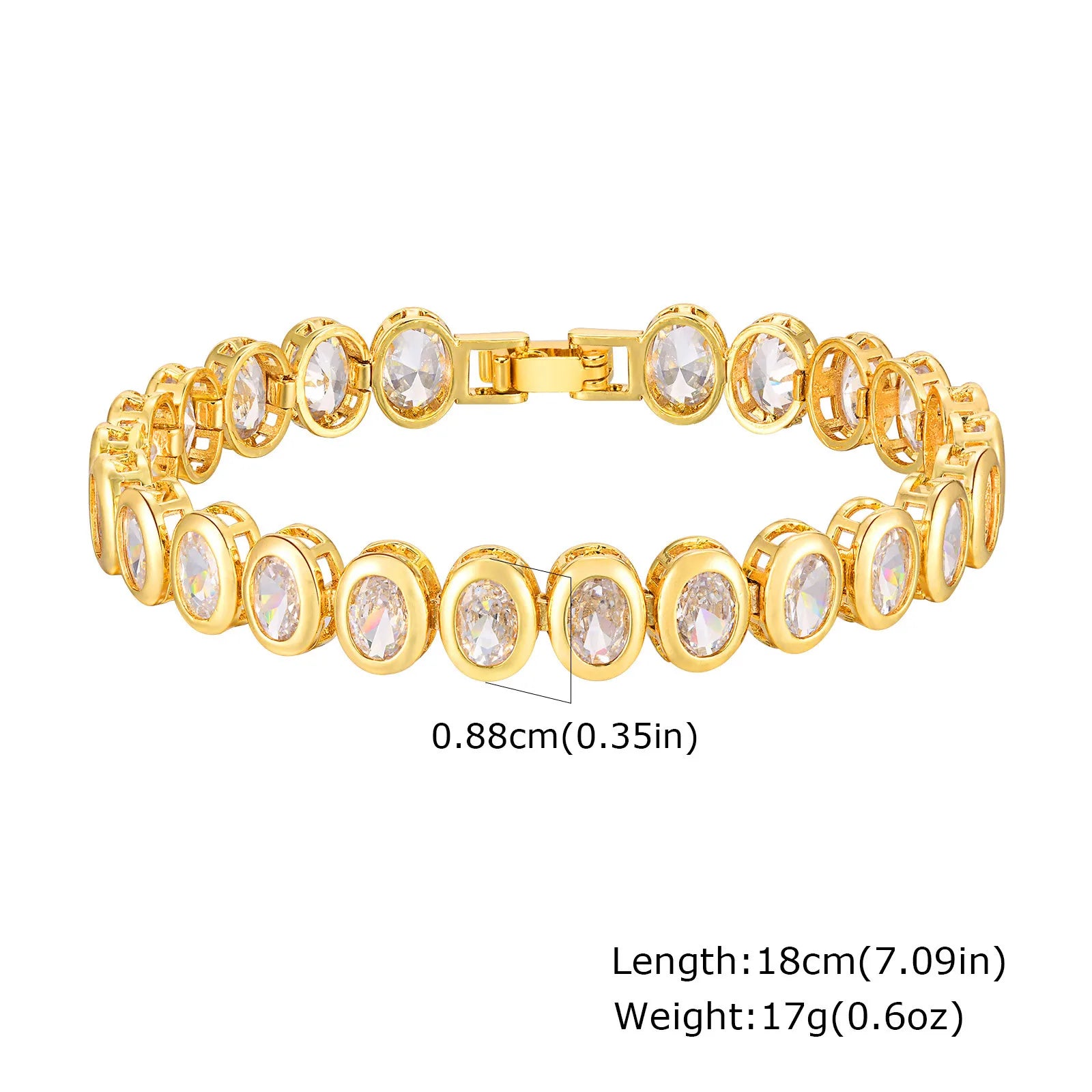 Dahlia 14K Gold Plated Paperclip & Watch Strap Bracelet