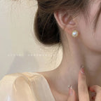 12-Piece Imitation Pearl & Geometric Earring Set