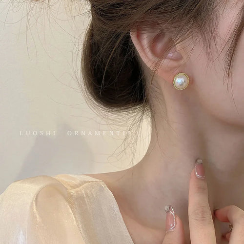 12-Piece Imitation Pearl & Geometric Earring Set