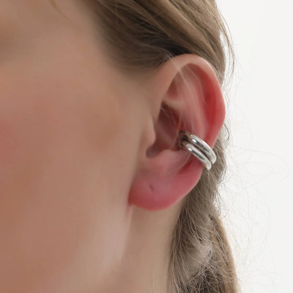 2-Piece Chunky Statement Non-Pierced Ear Cuff Set