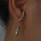 Minimalist Geometric Teardrop Non-Pierced Ear Cuff