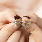 Dazzling CZ Star Charm Silver-Tone Hoop Earrings
