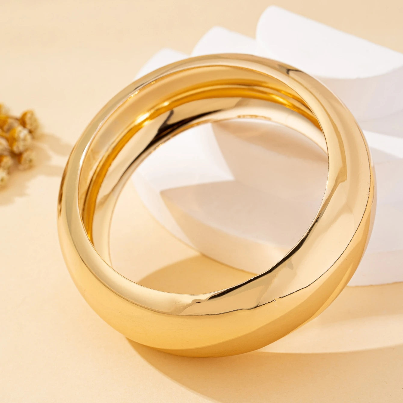 Marella Wide Smooth Surface Plain Cuff Bangle