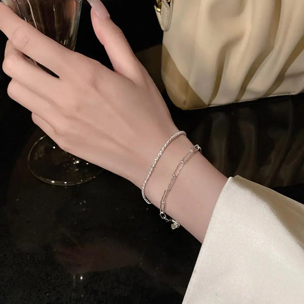 Lumin Delicate Light-Reflecting Chain Bracelet