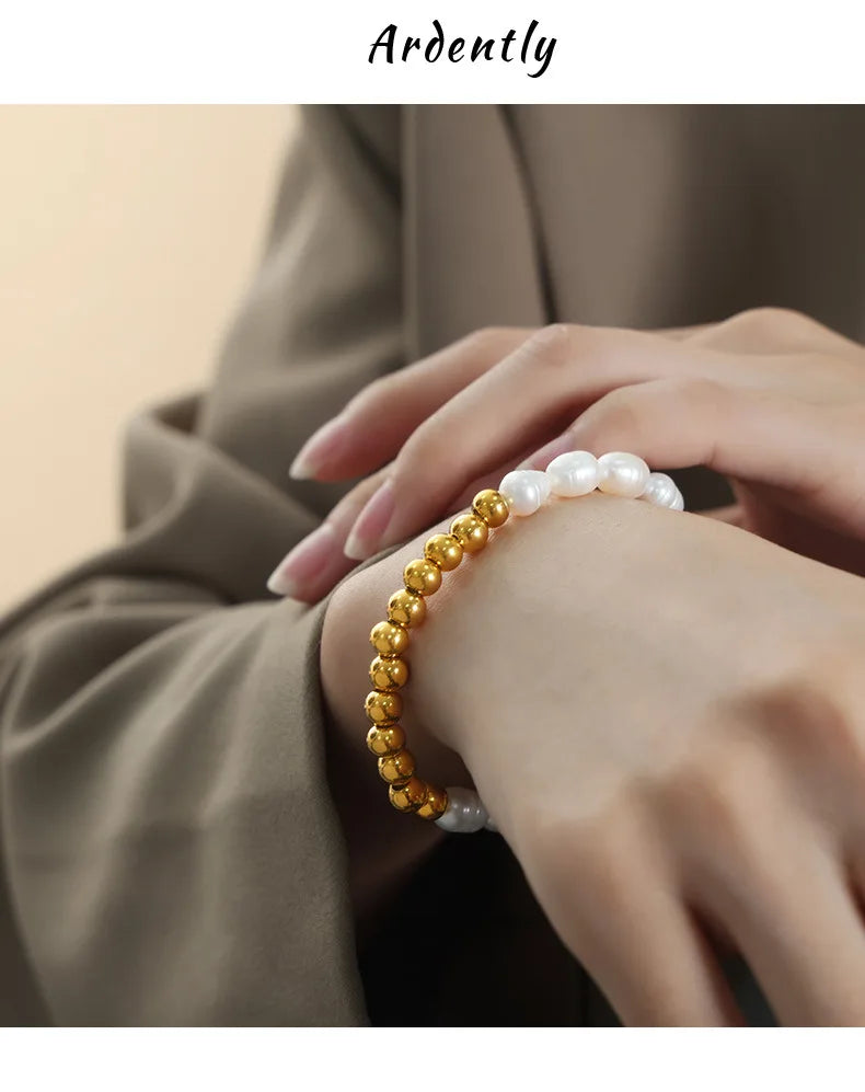Calla Freshwater Pearl and Beaded Bracelet