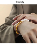 Calla Freshwater Pearl and Beaded Bracelet
